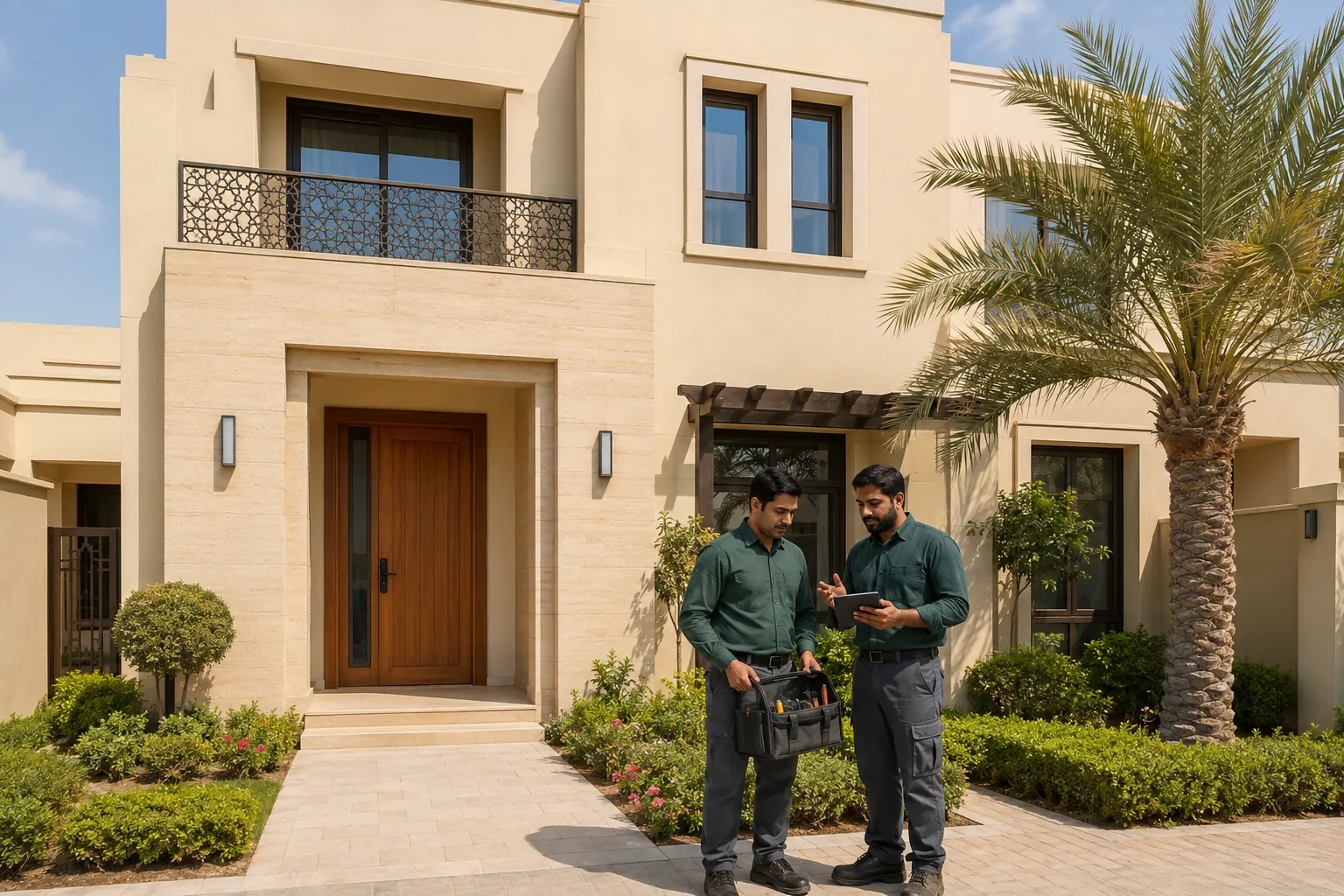 Technical work in a Dubai property.